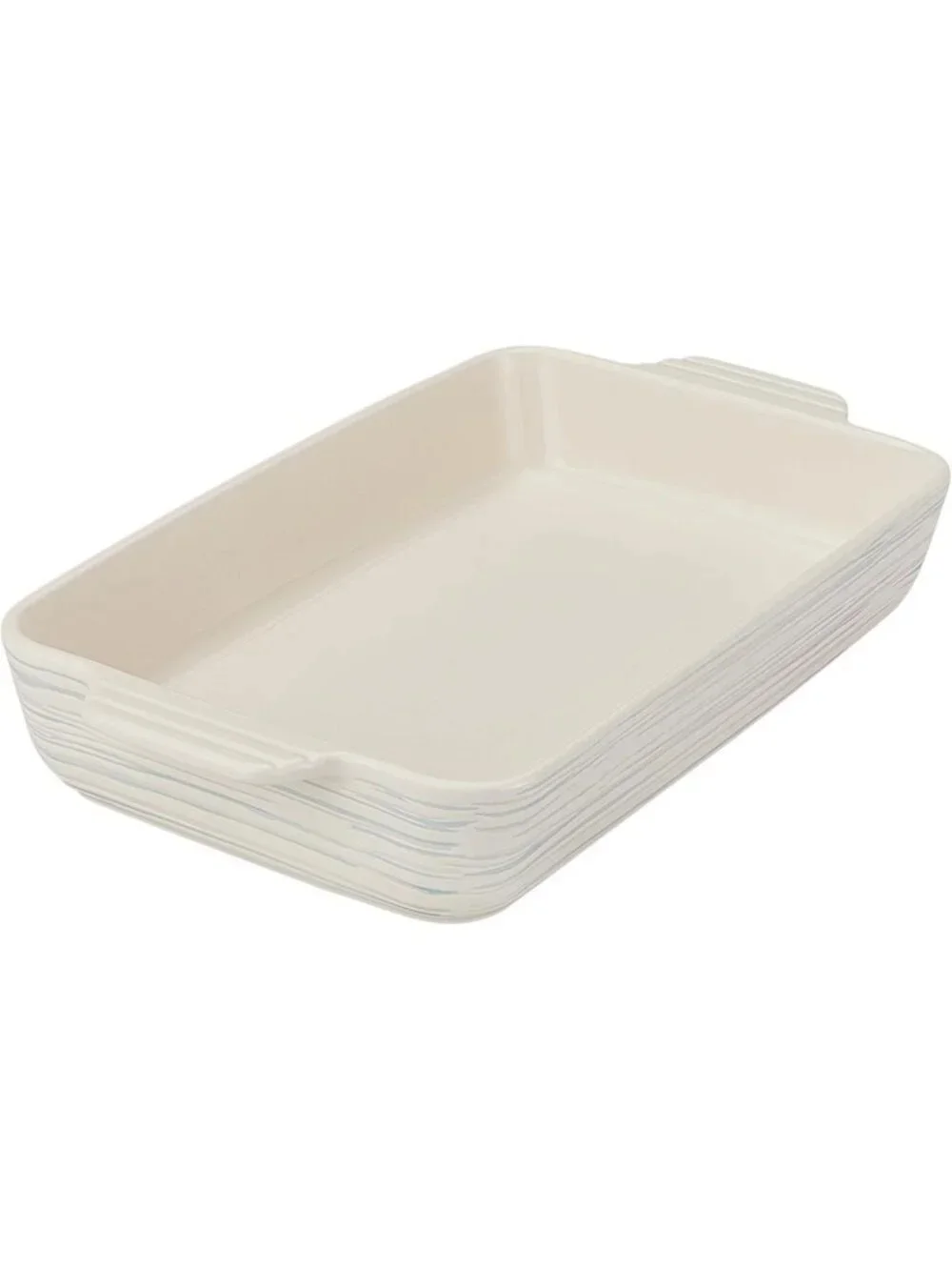 2QT Rectangular Ceramic Baking Dish with Handles - Versatile Casserole Dish